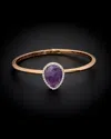 Italian Gold 14k  5.50 Ct. Tw. Diamond & Purple Amethyst Bangle Bracelet