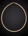 Italian Gold 14k  5mm Flat Mesh Necklace
