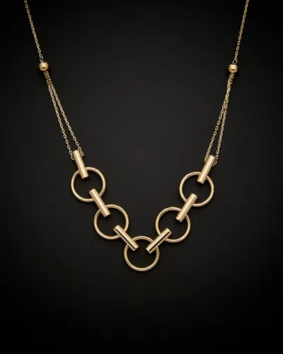 Italian Gold 14k  Adjustable Necklace