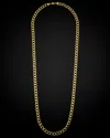 Italian Gold Air Solid Curb Link Necklace