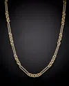 Italian Gold Alternate Mix Link Necklace