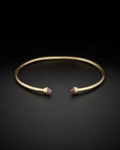 Italian Gold Amethyst Cuff