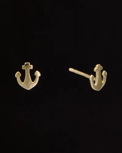 Italian Gold Anchor Studs