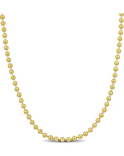 Italian Gold 14k  Ball Bead Necklace