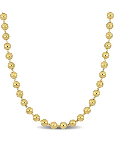Italian Gold 14k  Ball Bead Necklace