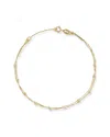 Italian Gold 14k  3mm Pearl Ball Bracelet