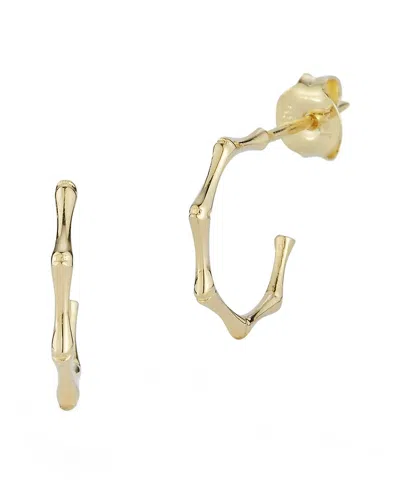 Italian Gold Bamboo Hoops