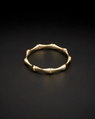 Italian Gold Bamboo Ring In Gold