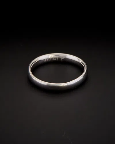 Italian Gold Band Ring In Metallic