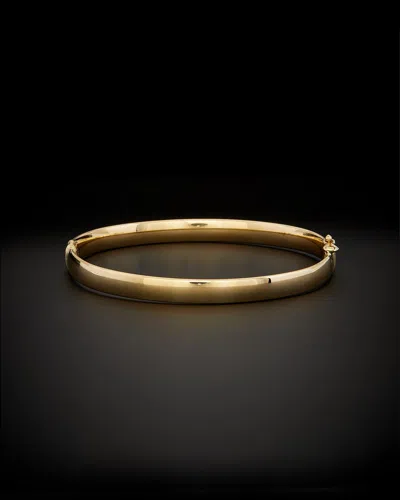 Italian Gold Polished Hinge Bangle In Gold