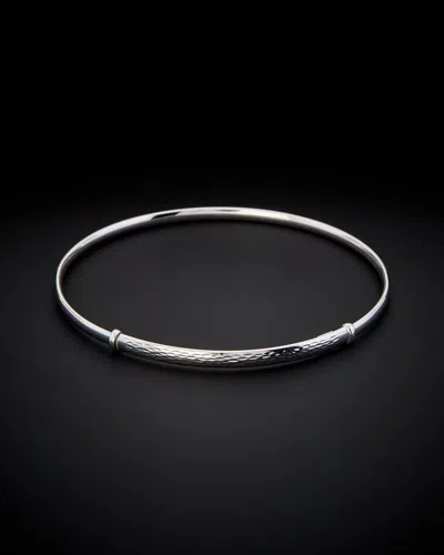 Italian Gold Bangle Bracelet In Metallic