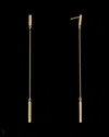 Italian Gold Bar Dangle Earrings