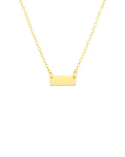 Italian Gold Bar Necklace