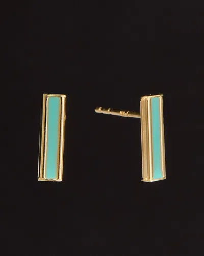 Italian Gold Bar Studs