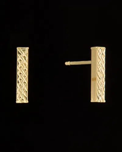 Italian Gold Bar Studs