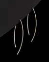 Italian Gold 14k  Bar Wishbone Threader Earrings