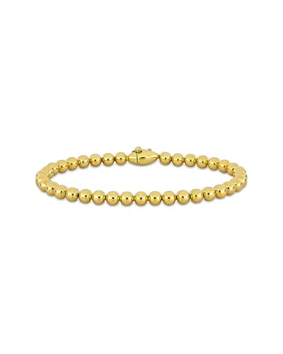 Italian Gold 14k  Bead Bracelet