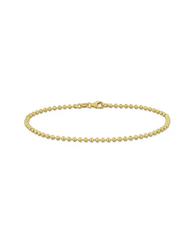 Italian Gold 14k  Bead Bracelet