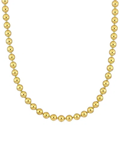 Italian Gold 14k  Bead Necklace