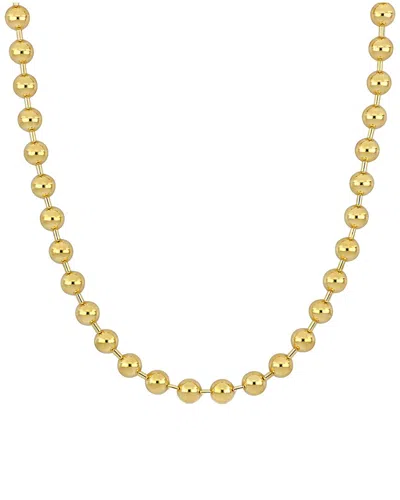 Italian Gold 14k  Bead Necklace