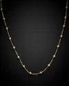 Italian Gold Bead Station Necklace