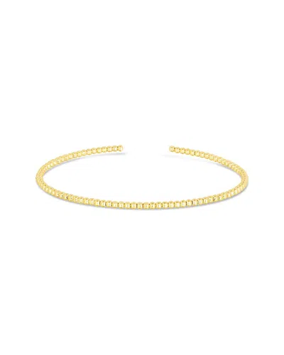 Italian Gold Beaded Bangle Bracelet