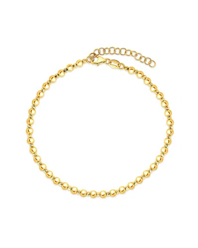 Italian Gold 14k  Beaded Bracelet