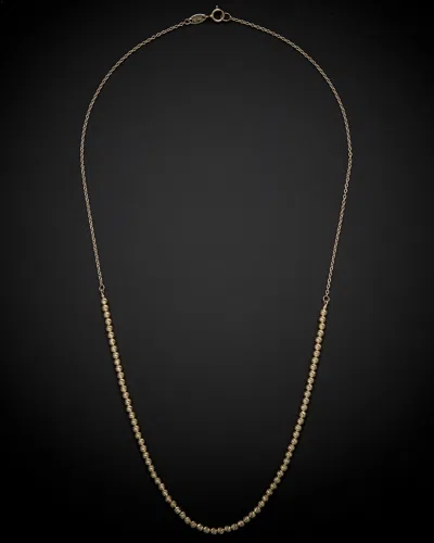 Italian Gold Beaded Necklace