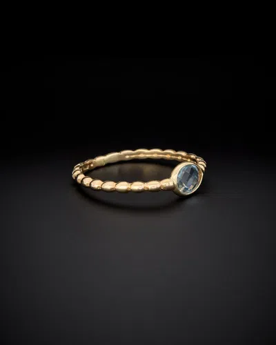 Italian Gold Beaded Ring