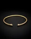 Italian Gold Blue Topaz Cuff