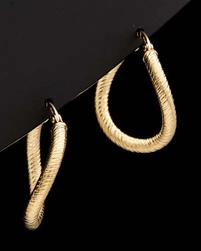 Italian Gold Bold Hoops
