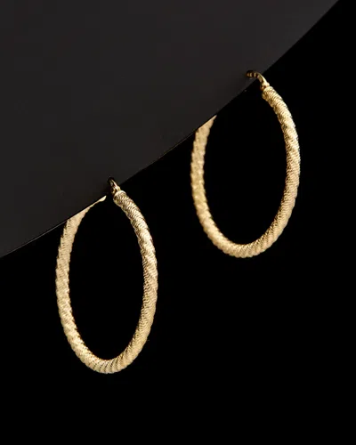 Italian Gold Bold Hoops