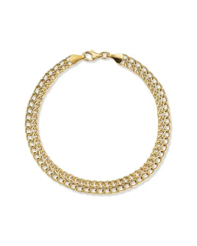 Italian Gold 14k  Bold Link Mesh Bracelet