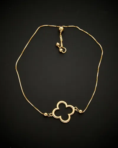 Italian Gold Bolo Adjustable Bracelet