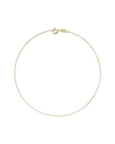 Italian Gold Box Chain Bracelet