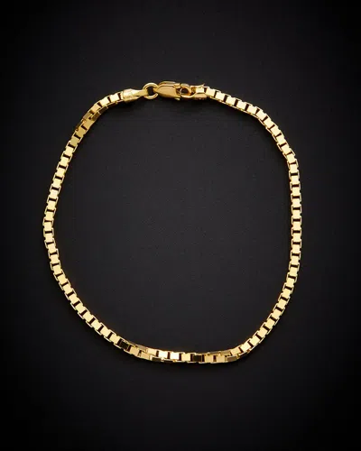 Italian Gold 14k  Box Chain Bracelet