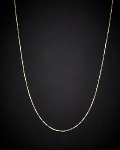 Italian Gold Box Chain Necklace