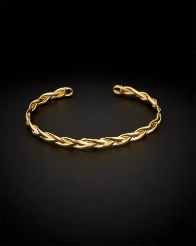 Italian Gold 14k  Braided Cuff
