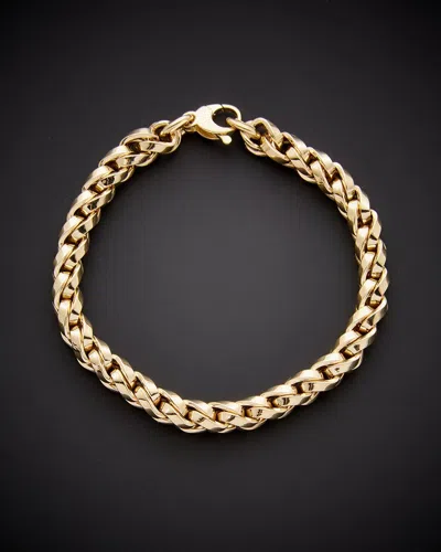 Italian Gold 14k  Braided Wheat Bracelet