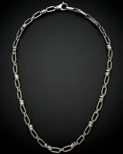 Italian Gold Bullet Link Necklace