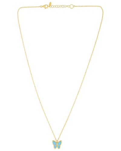 Italian Gold 14k  Butterfly Necklace