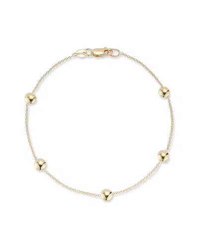 Italian Gold Button Station Bracelet
