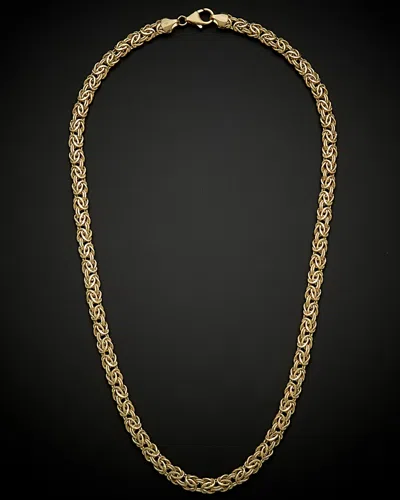 ITALIAN GOLD 14K ITALIAN GOLD BYZANTINE NECKLACE