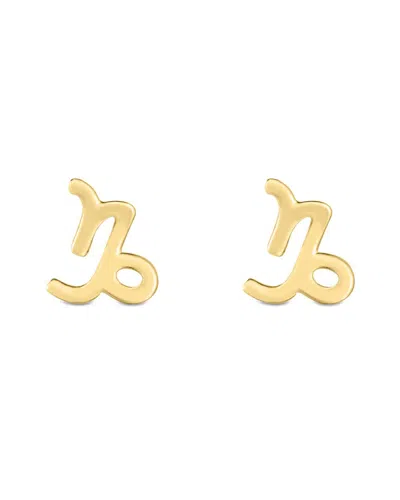 Italian Gold 14k  Capricorn Earrings
