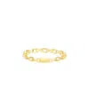 Italian Gold Chain Ring In Gold