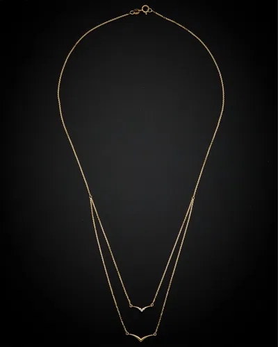 Italian Gold 14k  Chevron Necklace