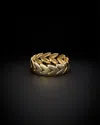 Italian Gold Chevron Open Ring