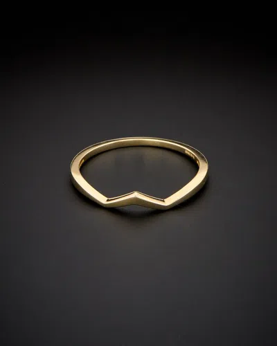 Italian Gold Chevron Ring