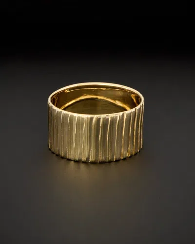 Italian Gold 14k  Cigar Band Ring