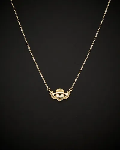 Italian Gold Claddagh Necklace